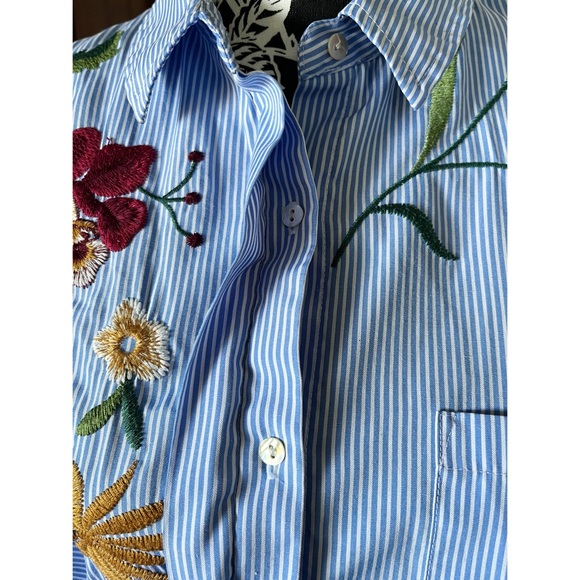 Zara Woman Embroidered Shirt - Picture 7 of 16